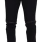 Elegant Black Virgin Wool Trousers