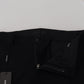 Elegant Black Virgin Wool Trousers