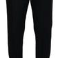 Elegant Black Virgin Wool Blend Trousers