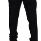 Elegant Black Virgin Wool Blend Trousers