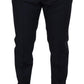 Elegant Blue Wool Blend Trousers