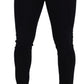 Elegant Dark Blue Denim Pants