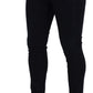 Elegant Dark Blue Denim Pants