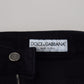 Elegant Dark Blue Denim Pants