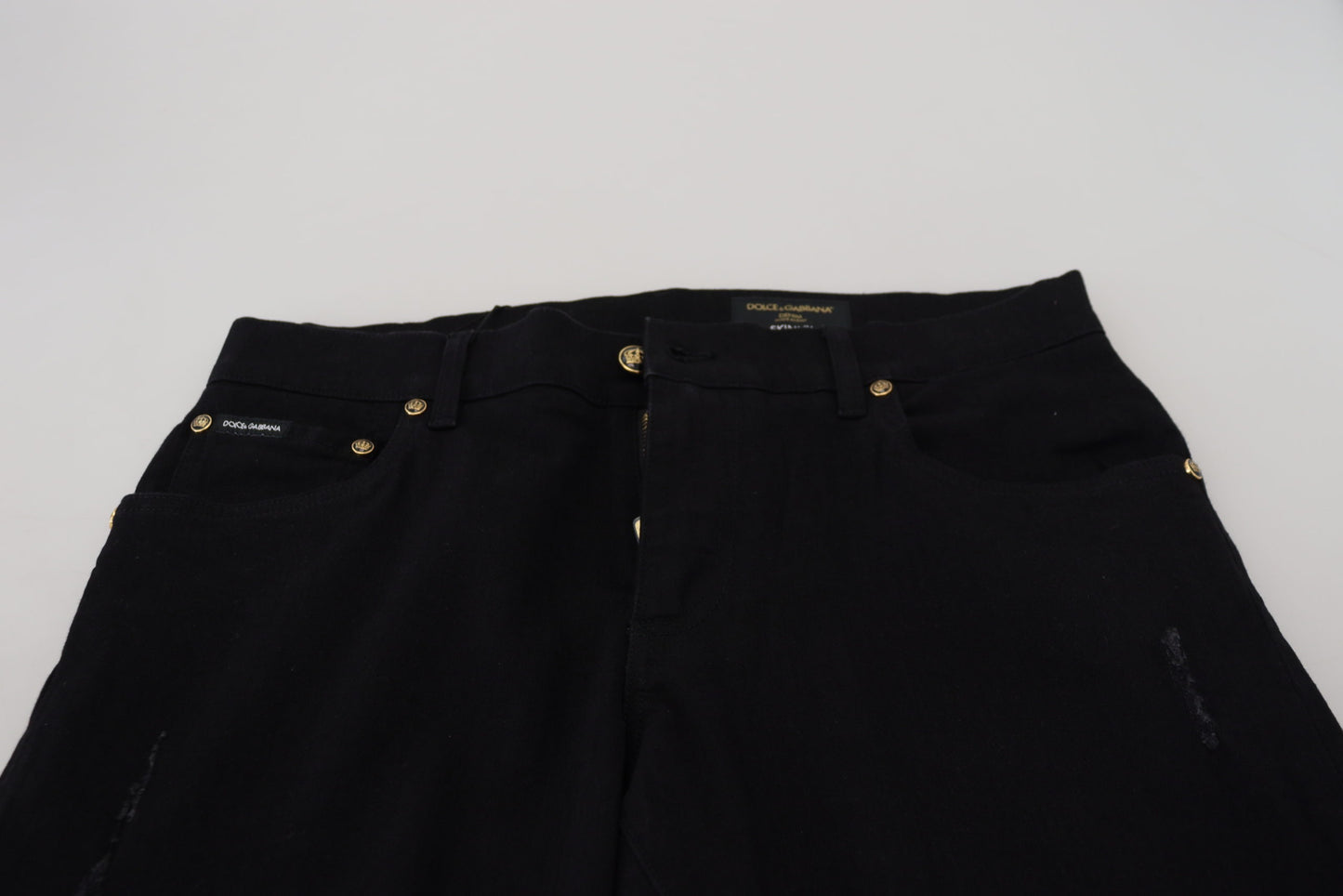 Elegant Black Denim Pants