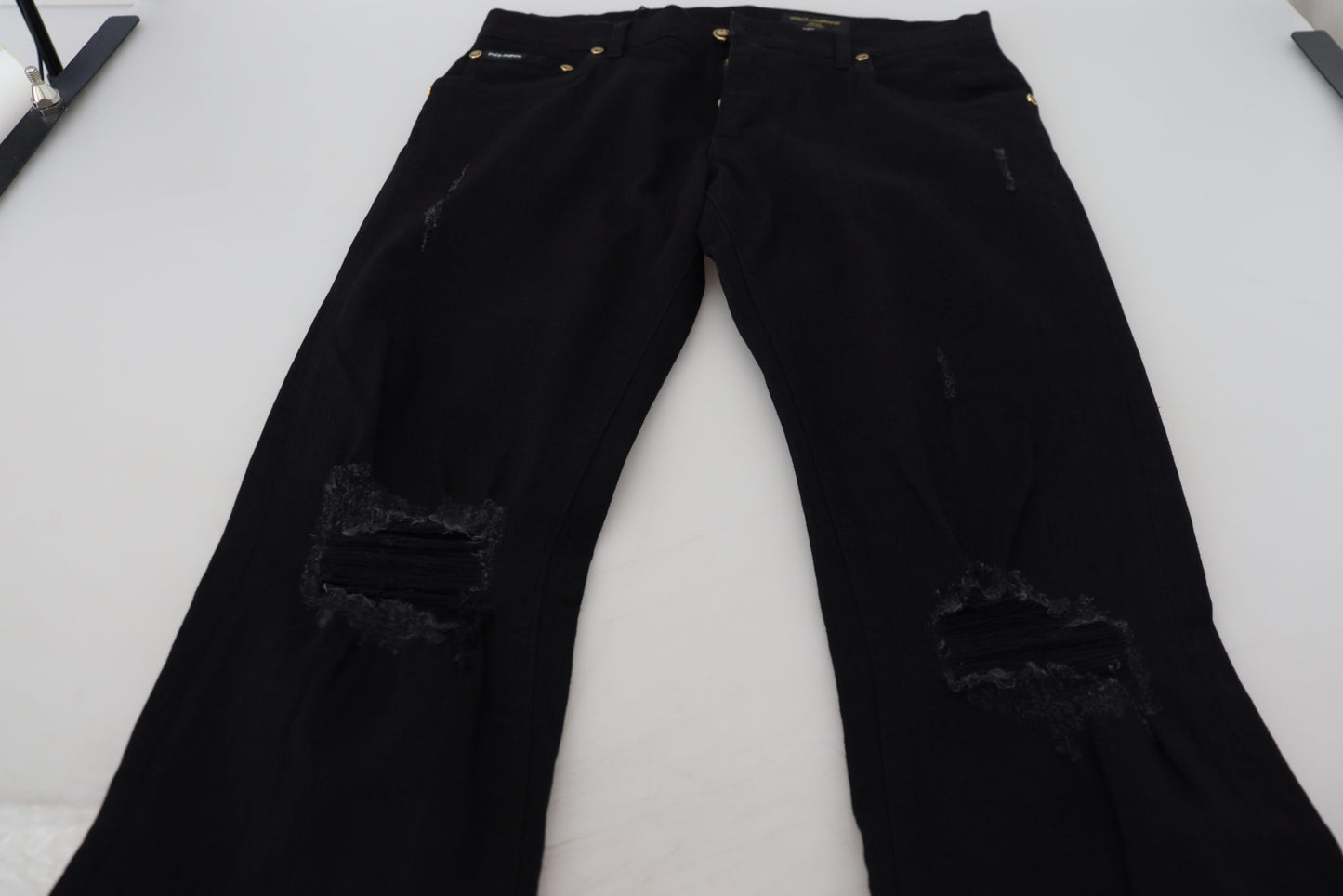 Elegant Black Denim Pants