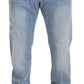 Elegant Light Blue Denim Pants
