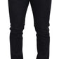 Elegant Black Washed Denim Pants