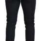 Elegant Black Washed Denim Pants