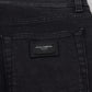 Elegant Black Washed Denim Pants