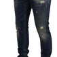Elevated Blue Wash Jeans for Sleek Style