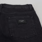 Elegant Black Cotton Stretch Jeans