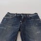 Elegant Blue Washed Denim Pants