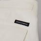 Chic White Cotton Blend Designer Shorts