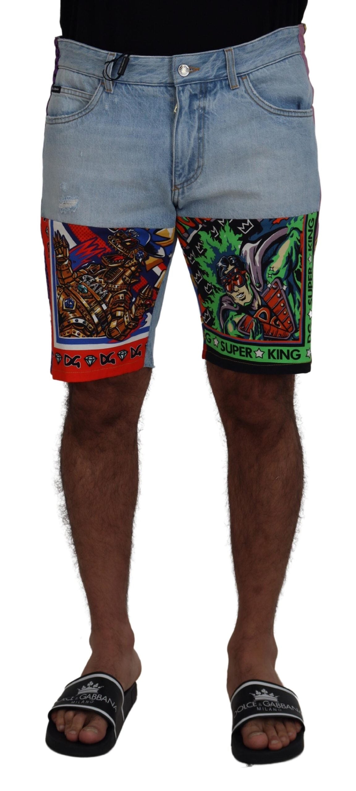 Multicolor Cotton Designer Shorts for Men