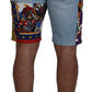 Multicolor Cotton Designer Shorts for Men