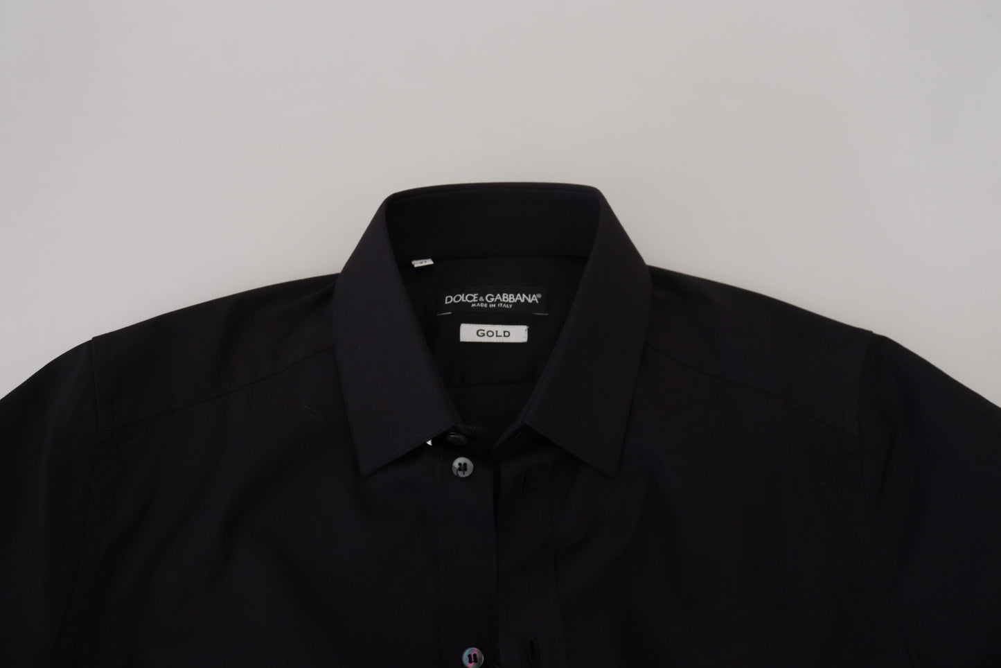 Elegant Slim Fit Black Dress Shirt