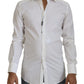 Elegant White Slim Fit Dress Shirt