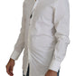 Elegant White Slim Fit Dress Shirt