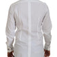 Elegant White Cotton Dress Shirt