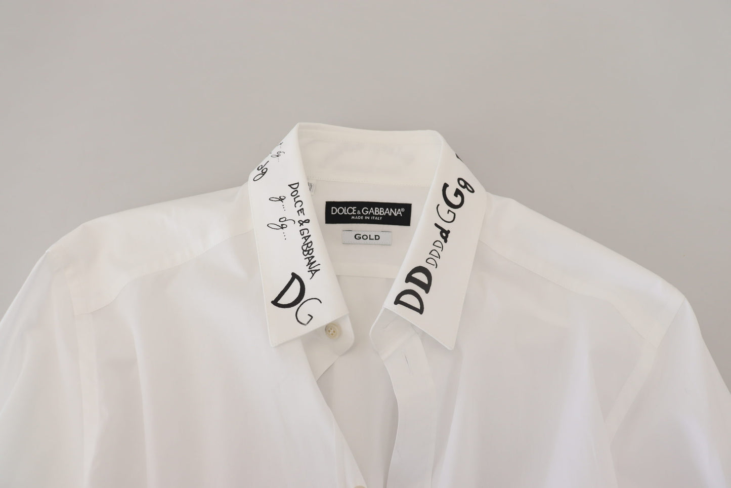 Elegant White Cotton Dress Shirt