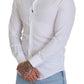 Elegant Slim Fit White Cotton Shirt