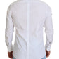 Elegant White Cotton Dress Shirt