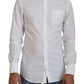 Elegant White Slim Fit Dress Shirt