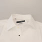 Elegant White Cotton Poplin Slim Fit Shirt