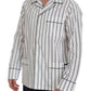 Elegant Striped Cotton Nightshirt