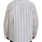 Elegant Striped Cotton Nightshirt