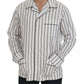 Elegant Striped Cotton Nightshirt