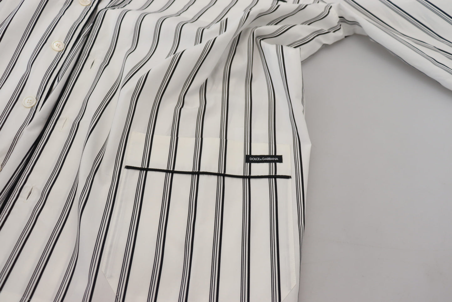 Elegant Striped Cotton Nightshirt