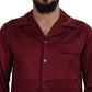 Elegant Silk Red Nightshirt Pajama