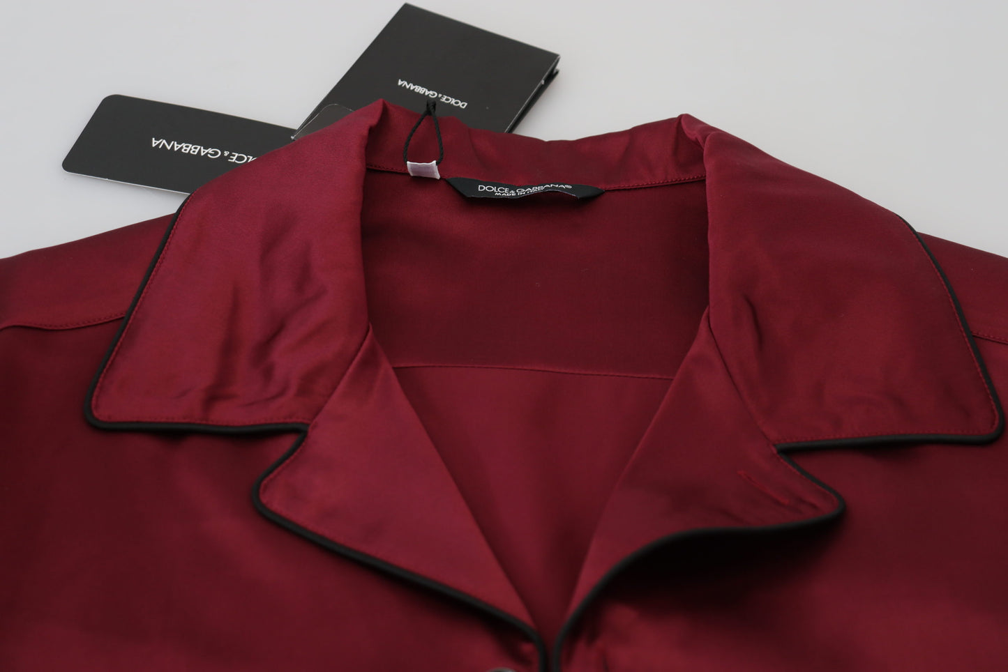 Elegant Silk Red Nightshirt Pajama