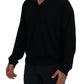 Elegant V-Neck Silk Pullover Sweater
