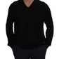 Elegant V-Neck Silk Pullover Sweater