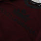 Maroon Cotton Crewneck Pullover Sweater