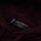 Maroon Hooded Cotton Blend Sweater