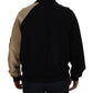 Multicolor Full Zip Cotton Sweater