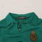 Elegant Cashmere Silk Green Pullover Sweater