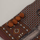 Elegant Bronze Brown Monkey Print Silk Blazer