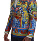Elegant Silk Double-Breasted Dragon Blazer