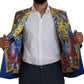 Elegant Silk Double-Breasted Dragon Blazer