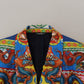 Elegant Silk Double-Breasted Dragon Blazer