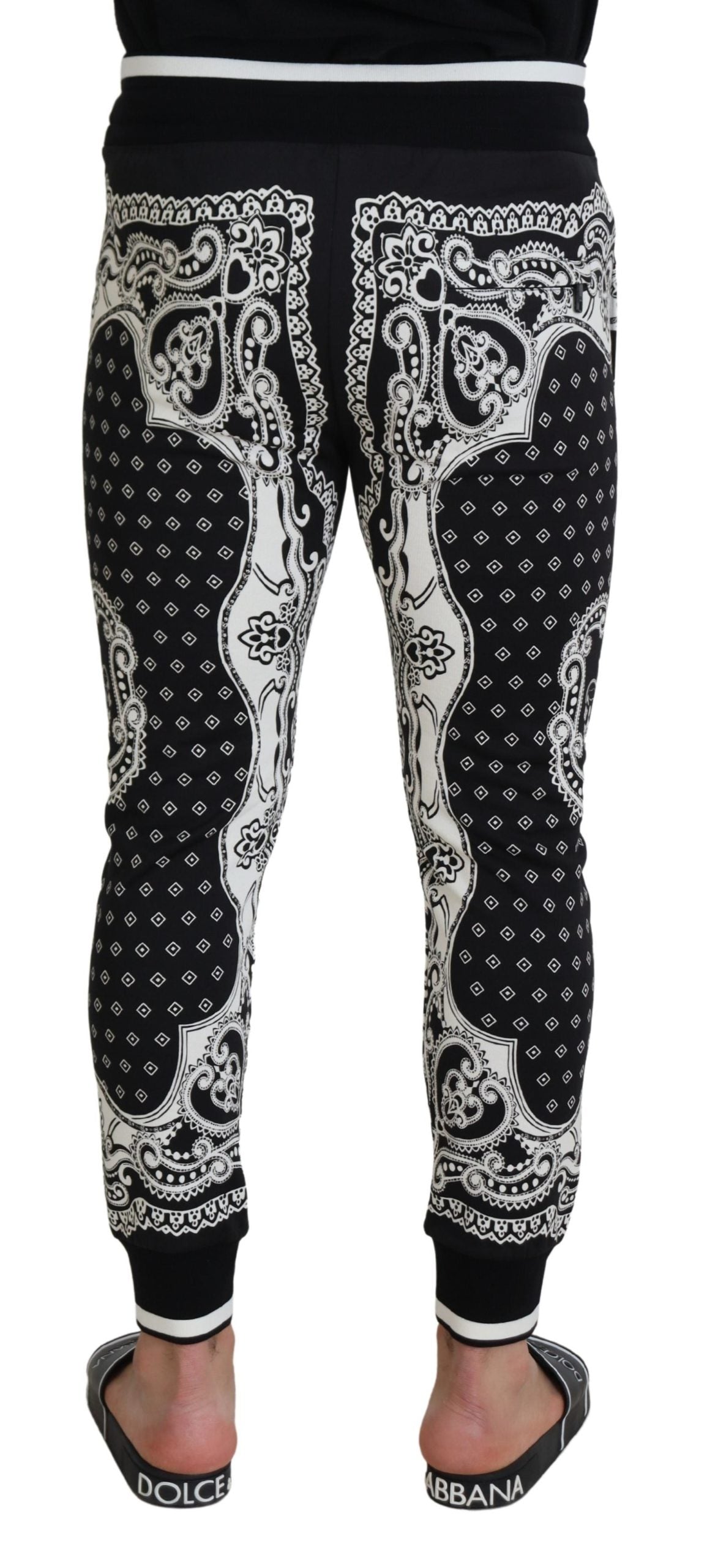 Chic Black Cotton Jogger Pants