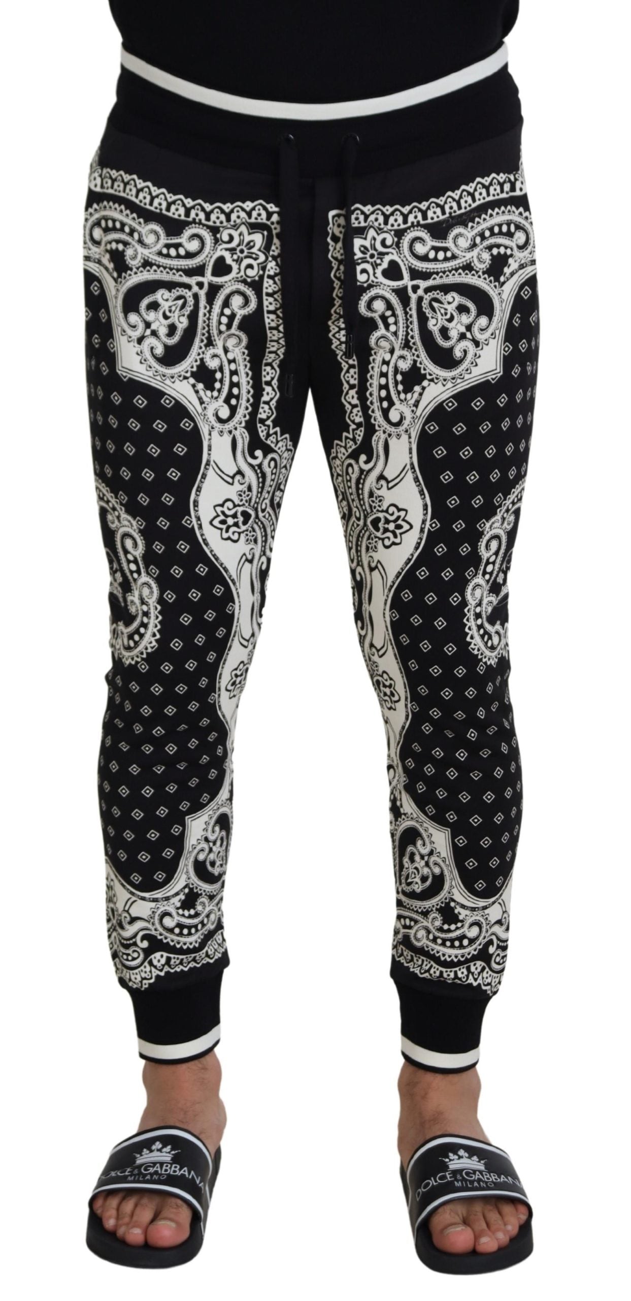 Chic Black Cotton Jogger Pants