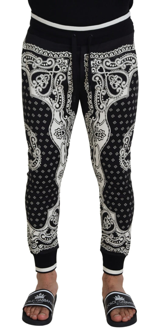 Chic Black Cotton Jogger Pants