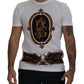 Elegant White Crewneck Cotton Tee
