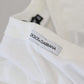 Elegant White Crewneck Cotton Tee